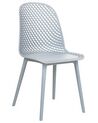 Set of 4 Dining Chairs Light Blue EMORY_876376