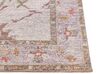 Teppich Baumwolle beige orientalisches Muster 80 x 300 cm YANOBA_853709