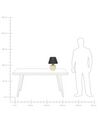 Lampada da tavolo ceramica beige e nero 44 cm TIGRE_871524