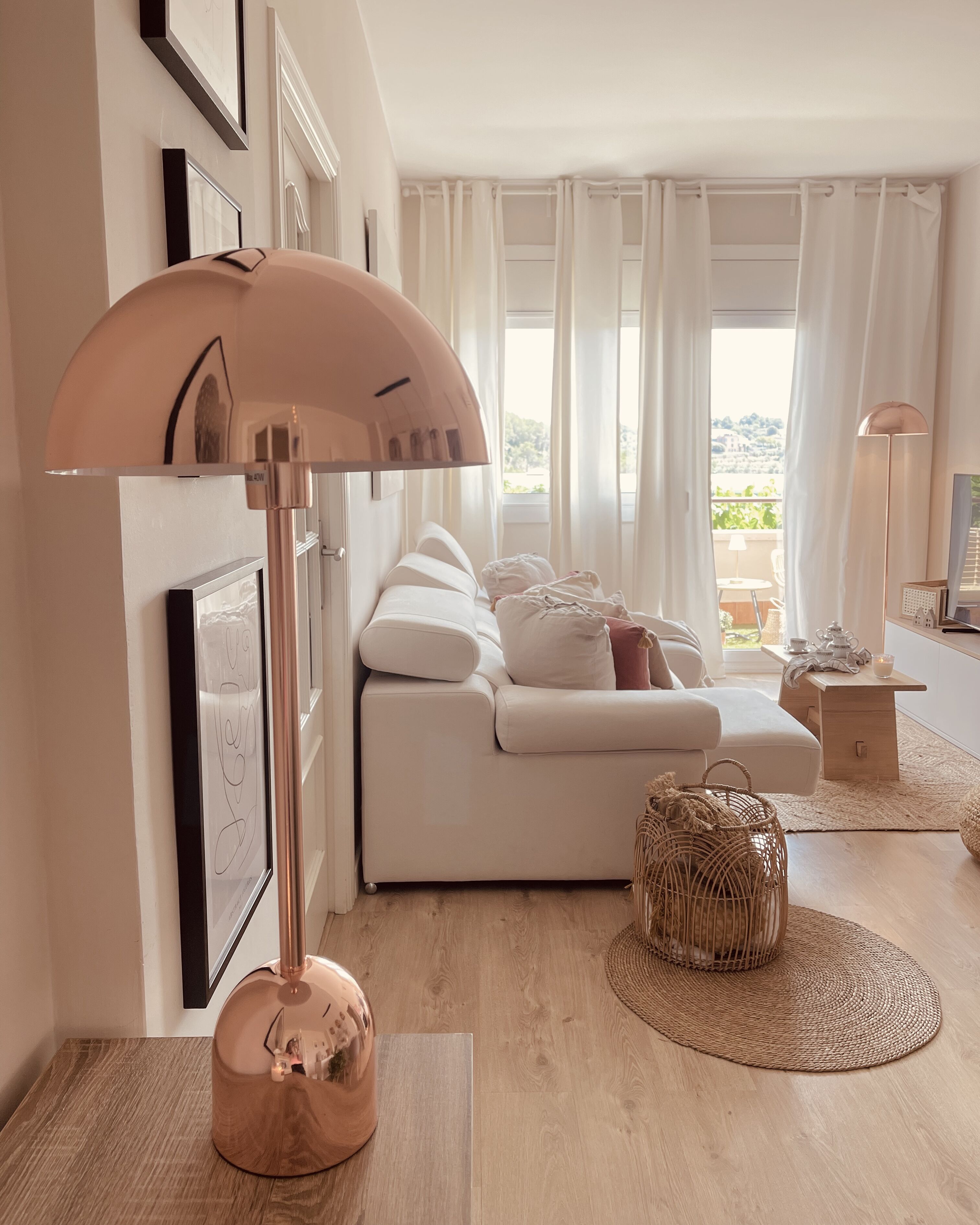 Pöytävalaisin metalli kupari MACASIA Pöytävalaisin metalli kupari MACASIA