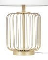 Lámpara de mesa de metal blanco/dorado 58 cm THOUET_823437