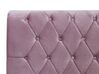 Bed fluweel roze 180 x 200 cm AVALLON_694722