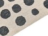 Teppich beige / schwarz 200 x 200 cm gepunktetes Muster HAVRAN_836388