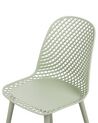 Conjunto de 4 sillas comedor verdes EMORY_876541