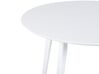 Spisebordsett med 4 stoler hvit ROXBY_792024