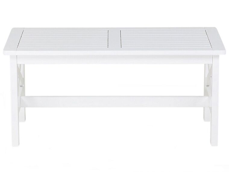 Wooden Garden Table White BALTIC Beliani.co.uk