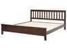 Wooden EU Super King Size Bed Dark MAYENNE_876563