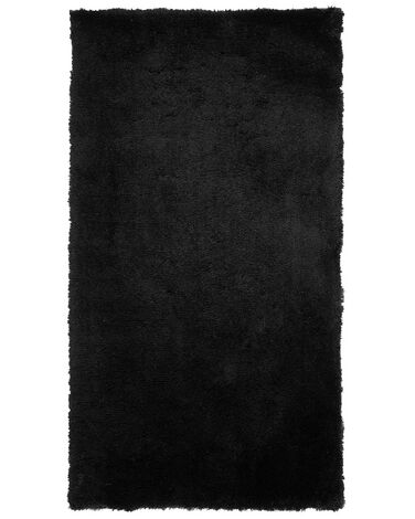Alfombra negra 80 x 150 cm EVREN