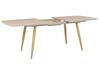 Rozkladací jedálenský stôl 180/210 x 90 cm svetlé drevo HAGA_786562