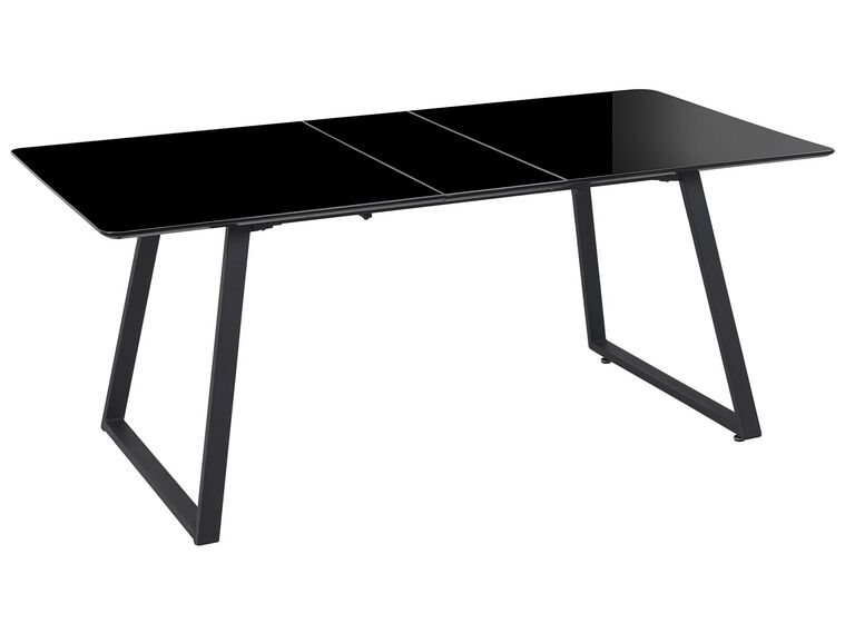  Stół do jadalni rozkładany 150/180 x 90 cm czarny TOURAN_820915
