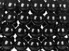 Beistelltisch schwarz Perlen-Optik oval ⌀ 28 cm UHANA_854150