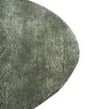 Teppich Viskose dunkelgrün 160 x 230 cm Kurzflor MASSO_904710