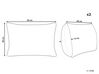 Dekokissen mit Knöpfen Streifenmuster Baumwolle rot / weiss 40 x 60 cm 2er Set AALITA_902648