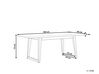 Mesa de comedor de cemento reforzado gris/madera clara 180 x 90 cm ORIA_805084