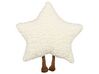 Almofada decorativa em forma de estrela branca 40 x 40 cm STARFRUIT_879458