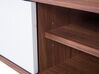 TV Stand Dark Wood with White BUFFALO_437705