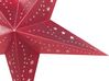 Weihnachtsdeko LED rot Sternform mit Glitzer 45 cm 2er Set MOTTI_835530