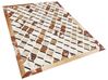 Kožený patchworkový koberec 160 x 230 cm hnědý SERINOVA_780619