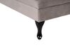 Right Hand Velvet Chaise Lounge with Storage Taupe PESSAC_881738