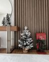 Frosted Christmas Tree Pre-Lit in Jute Bag 90 cm Green MALIGNE_884883