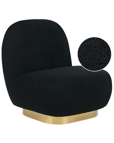 Boucle Armless Chair Black LOVIISA