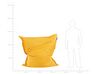 Sitzsack mit Innensack für In- und Outdoor 140 x 180 cm gelb FUZZY_823400