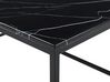 Tavolino da caffè effetto marmo nero 100 x 60 cm DELANO_791625