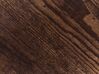 Beistelltisch dunkler Holzfarbton / schwarz quadratisch 40 x 40 cm KENNER_824311