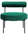 Sametová židle smaragdově zelená ALPHA_860898