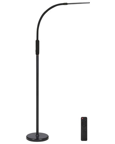 Lámpara LED de pie y de pinza con mando a distancia negro APUS