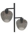 Stehlampe Rauchglas grau 2-flammig Kegelform SHERRY_871910