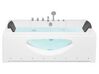 Bañera de hidromasaje LED de acrílico blanco 170 x 80 cm HAWES_807914