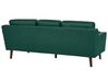 Háromszemélyes sötétzöld kárpitozott kanapé LOKKA_892453