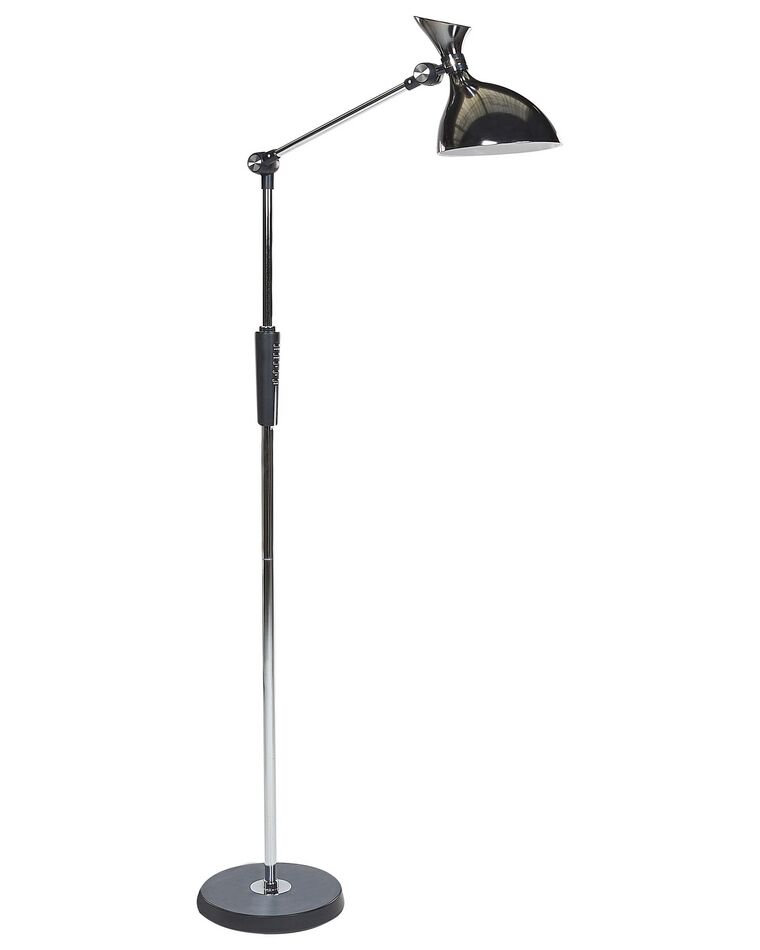 Lámpara de pie LED plateado/negro 169 cm ANDROMEDA_867320