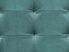 Left Hand Velvet Chaise Lounge with Storage Teal PESSAC_882060