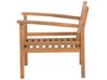 Lounge Set zertifiziertes Holz hellbraun 4-Sitzer Auflagen taupe MANILA_803059