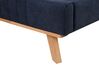 Bed chenille donkerblauw 180 x 200 cm TALENCE_732417
