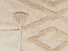 Decke Baumwolle beige 130 x 180 cm orientalisches Muster MORBI_829206