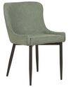 Set of 2 Dining Chairs Green EVERLY_881863