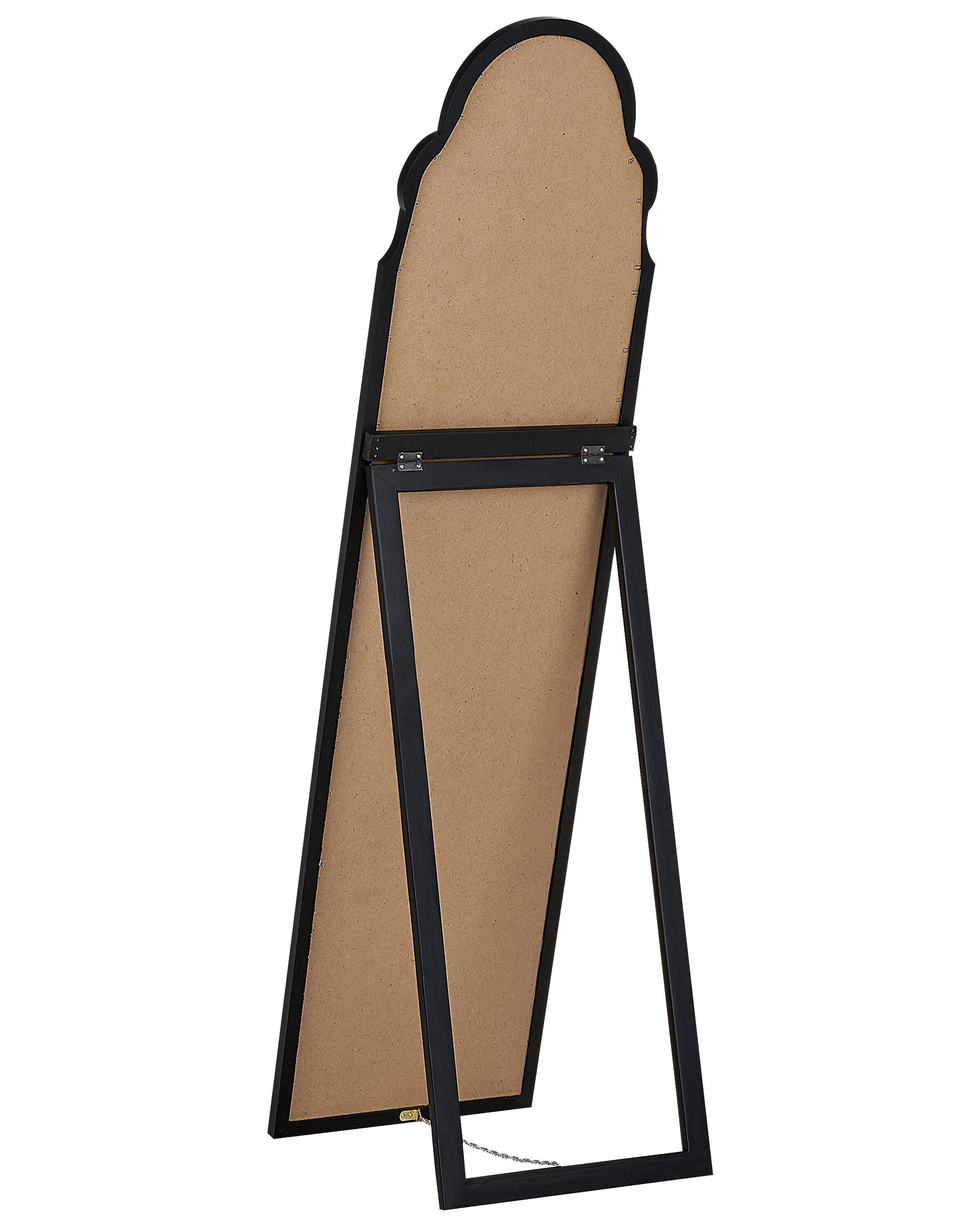 Stehspiegel schwarz rechteckig 40 x 150 cm chatillon beliani at