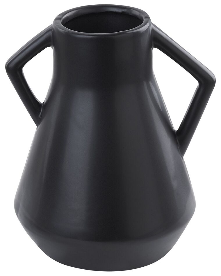 Vase décoratif en céramique noire 30 cm FERMI_846026
