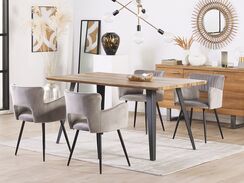 Tuoli sametti harmaa SANILAC Tuoli sametti harmaa SANILAC