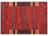 Gabbeh Teppich Wolle rot 160 x 230 cm Hochflor SINANLI_855916