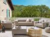 5 Seater Garden Sofa Set Beige with Black ROVIGO_795044