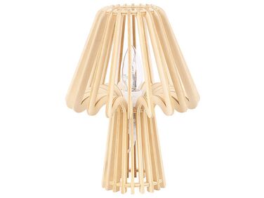 Lámpara de mesa color madera clara 28 cm CLYDE