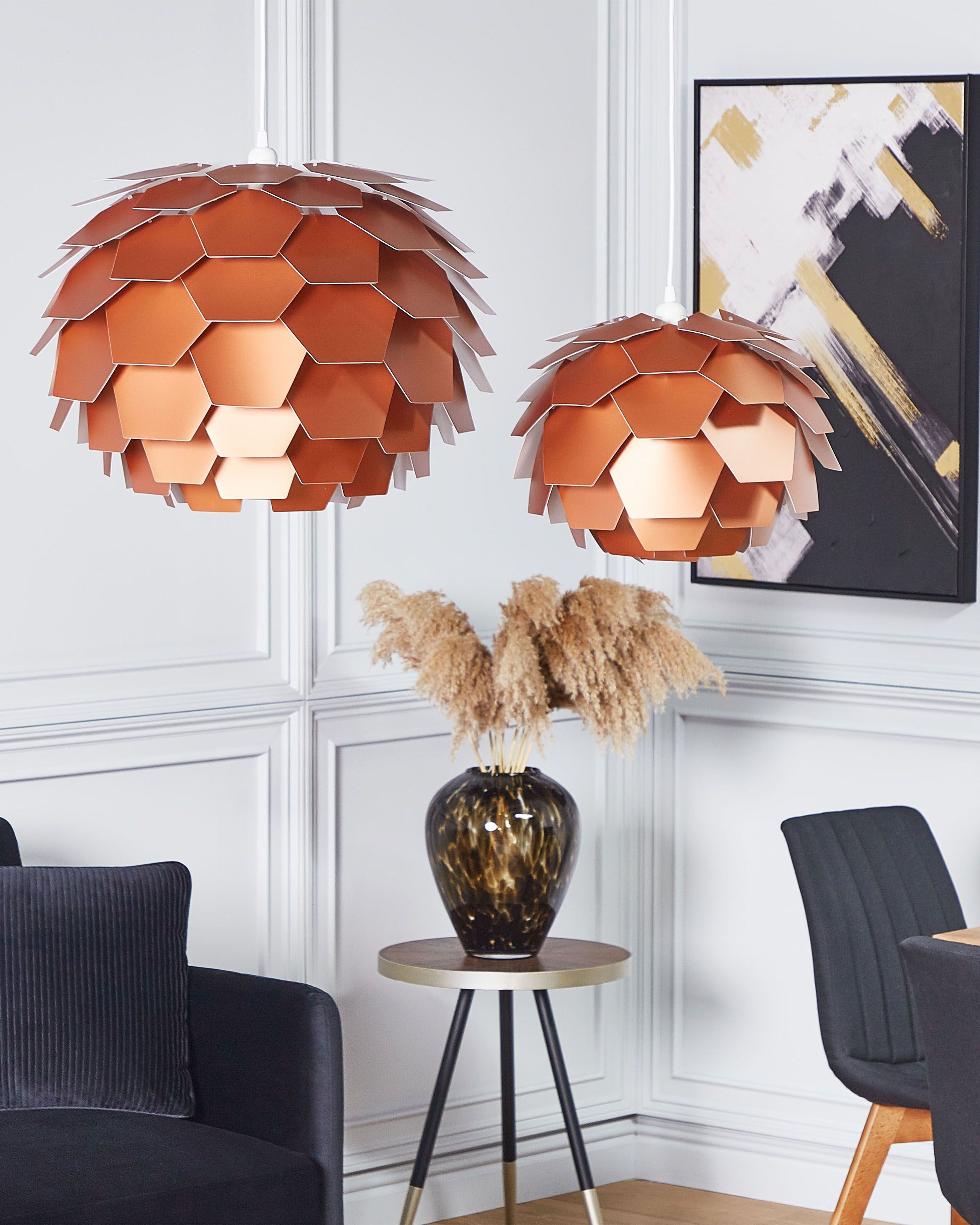 Lampada A Soffitto A Forma Di Rosa – Rame – Diametro 100 Mm - 3