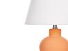 Keramisk bordlampe orange FABILOS_878697