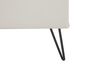 Faux Leather Bedside Table White BETIN_788995