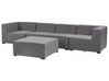 4 Seater Modular Garden Sofa Set Grey AREZZO_848132