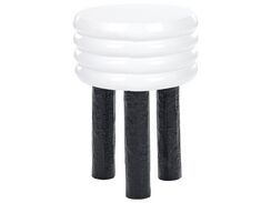 Sivupöytä alumiini valkoinen/musta KIKIWA